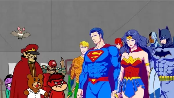DC Super Heroes vs Taka no Tsumedan Promotion Eizou